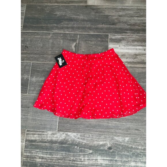 Art Class Girl's Red & White Polka Dot Chiffon lined Skirt size Large 10-12 NEW - Picture 4 of 4